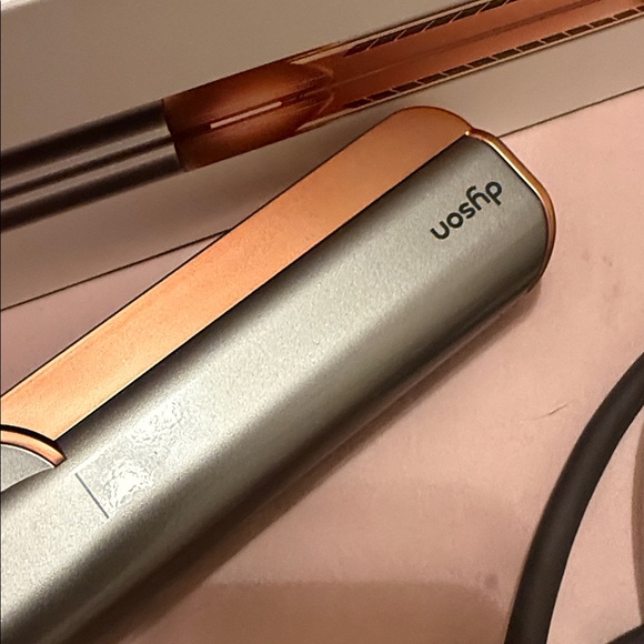 Dyson Air Straightener in Metallic Silver and Vibrant Orange - Picture 2 of 3